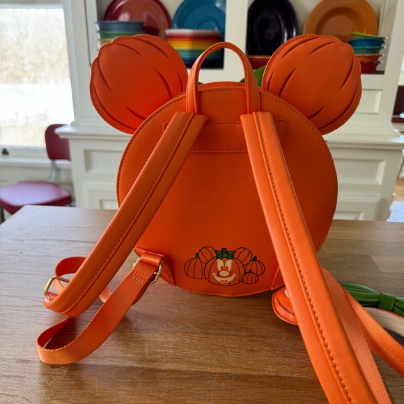 Disney Loungefly Pumpkin Minnie Mouse Bag and Headband Set - Picture 6 of 16